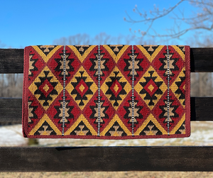 Vente chaude couverture de selle en laine personnalisée tapis d'équitation occidental fait à la main couverture équestre Durable qualité supérieure de l'Inde - Product Image 1