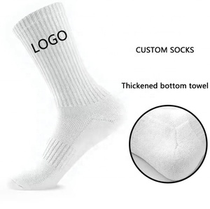 Vente en gros de chaussettes de sport décontractées avec logo propre chaussettes d'athlétisme en coton 100% polyester spandex sublimation 2024 - Product Image 6