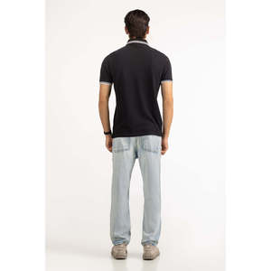 100% Poliéster para Polo de Corte Regular MN-PSH-SS25-036, Tejido de Punto de Alta Calidad, Corte Ajustado, Teñido Liso, Bordado, Antiarrugas - Product Image 1