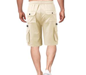Pantalones Cortos Deportivos Cómodos al por Mayor para Hombre, Fabricación Profesional, Pantalones Cortos Cargo Transpirables Hechos en Pakistán, Pantalones Cortos Color Caqui - Product Image 2