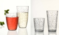 Gobelet en plastique acrylique 15oz/460ml écologique unique pierre précieuse ondulée bulle d'air tasse à eau gobelet