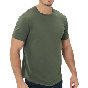 Camisetas de algodón 100% Premium con logotipo personalizado para hombres de secado rápido Slim Fit-hecho en fábrica al por mayor - Product Image 3