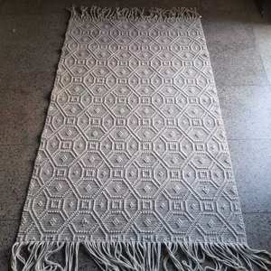 Boho Home Decor Tapis Hand Loom High Pile Tapis Set Premium Quality Eco-Friendly Non-Slip pour une utilisation en intérieur - Product Image 1