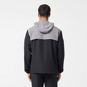 Veste de sport Color Block OEM Logo personnalisé Streetwear d'hiver à capuche Ensemble de survêtement pour homme Coupe-vent pour homme - Product Image 3