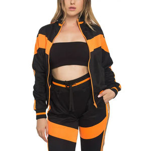 Chándales Deportivos Casuales de Nailon/Poliéster para Mujer, Sólidos, Resistentes al Viento, Ligeros, de Alta Calidad, Tejidos para Otoño - Product Image 5