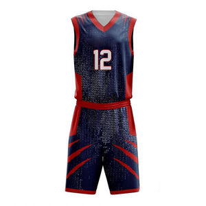 2025 maillot de basket-ball personnalisé de haute qualité pour adultes Short en polyester avec nom d'équipe vierge uniforme de basket-ball pour hommes - Product Image 1