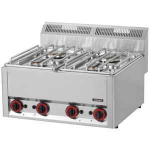 Cuisinière à gaz 4 brûleurs Top P 66 pour cuisines domestiques - Product Image 1