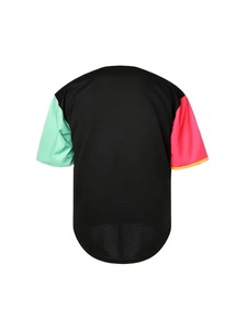 ชุดกีฬาโพลีเอสเตอร์ระบายอากาศสำหรับผู้ใหญ่เสื้อเบสบอลขนาดพลัสไซส์พิมพ์ลายดิจิตอลพิมพ์ซับลิเมชันเต็มรูปแบบออกแบบได้ตามต้องการ - Product Image 4