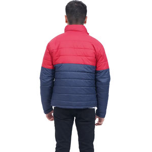 Chaqueta Acolchada de Lona para Hombre, Diseño en Contraste de Color, OEM 2025, Impermeable, Resistente al Viento, 100% Poliéster, con Cierre, para Invierno y Actividades al Aire Libre - Product Image 4