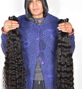 Machine double trame fabricants 100% indien vague profonde cuticule aligné couleur naturelle traitée en gros Extensions de cheveux humains - Product Image 5