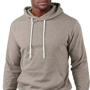 Sweat-shirt à capuche pour homme, manches longues, avec poche kangourou, coupe ajustée, basique, décontracté - Product Image 1