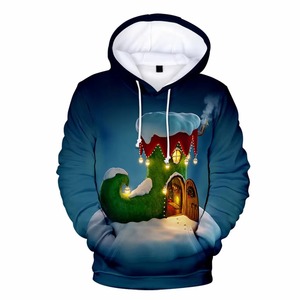 New Christmas Men's Pullover Hoodie Comfortable Fashionable 100% Polyester Christmas with Custom Logo Low MOQ - Product Image 1