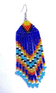 Pendientes colgantes con flecos largos hechos a mano con cuentas de semillas coloridas, joyería de moda personalizable para mujer - Product Image 2