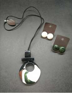 El mejor diseño, joyería de resina de alto acabado multicolor, pendientes para mujer, conjuntos de joyería, pendientes de joyería de moda, accesorios de Navidad - Product Image 1