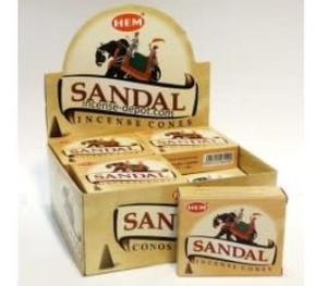 Conos de Incienso de Sándalo Sólido HEM, Hechos a Mano con Más del 80% de Ingredientes Activos para Meditación, Pooja y Ambientación del Hogar/Oficina - Product Image 4