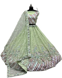 Designer Heavy <b>Net</b> <b>Fabric</b> Lehenga Choli Party & Wedding Wear for Adults Indian & Pakistani Clothing Collection - Product Image 1