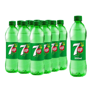Meilleur prix 7Up 500ML X12 Carbonate aromatisé à la soude fruitée emballé dans une boîte et une bouteille - Product Image 3
