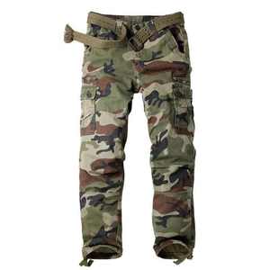 <b>Mens</b> Camo Print Cargo Pants Multi Pocket <b>Loose</b> Fit Workwear <b>Trousers</b> Outdoor Casual Streetwear Utility Pants <b>for</b> Daily Use - Product Image 1