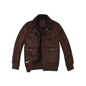 Venta al por mayor con estilo de nueva moda de los hombres chaquetas de bombardero de tela de lona con cuello alto para el invierno - Product Image 4