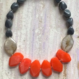 Conceptions de perles en résine Collier en résine de style moderne Collier en résine Fournisseur de ses vêtements de fête et de son collier élégant - Product Image 2
