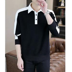 Sweat-shirt à capuche chic pour homme, style urbain, automne, décontracté, hiver, manches longues à panneaux, coupe régulière, coton uni - Product Image 4