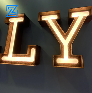 Letras LED rojas con logotipo de tienda de gran precio Letrero de neón con <span class=keywords><strong>letra</strong></span> de acero inoxidable de bajo precio - Product Image 2