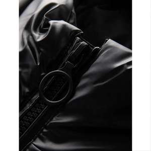 Nouveau blouson d'hiver à col montant épais pour hommes en toile à capuche chaude meilleure vente en gros - Product Image 3