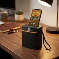 LN1036miniSUN Enceinte solaire sans fil portable avec support de téléphone, lecture de carte TF et USB, basses puissantes, vente en gros, succès commercial en Afrique