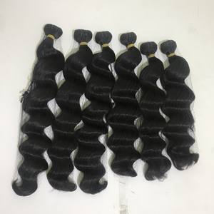 Extensions de cheveux indiens bruts ondulés, mèches de cheveux indiens bruts à Double dessin - Product Image 3