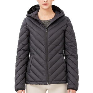 Chaqueta Acolchada de Punto Personalizada para Mujer, Calidad Premium 2025, Forro de Nailon, Relleno de Algodón, Estampada, Otoño Invierno - Product Image 1