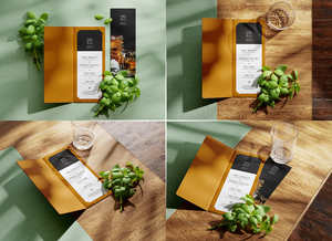 ฝาครอบเมนูหนังสังเคราะห์ PU เป็นมิตรกับสิ่งแวดล้อม - Product Image 3