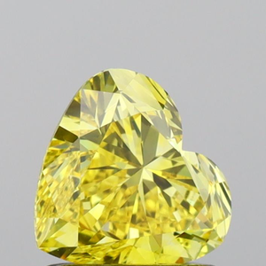 Diamante Cultivado en Laboratorio de 1.00 Quilates, Claridad VS1, Certificado IGI, Color Amarillo Intenso, Forma de Corazón, Ideal para Anillos de Compromiso y Joyería - Product Image 2