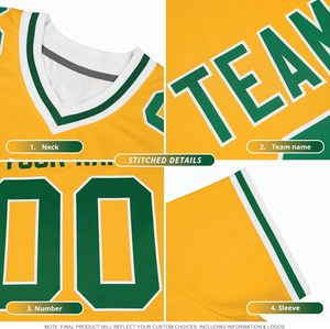Conjunto de camiseta de fútbol americano totalmente personalizable, manga corta con nombres de jugadores, números, logotipos de equipos impresos de talla grande disponibles - Product Image 3