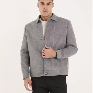 Chaqueta Parka de satén impermeable de invierno informal para hombre con bolsillos con cremallera, Abrigo acolchado cálido, abrigo de estilo moderno - Product Image 1