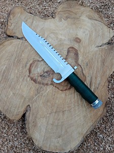 Coltello da caccia in acciaio al carbonio fatto a mano personalizzato, coltello da campeggio, coltello di sopravvivenza, regalo di anniversario per lui.