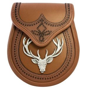 Bolso sporran ceremonial escocés hecho a mano, diseñado para faldas escocesas de montaña, vestido formal, fiestas, festivales y celebraciones - Product Image 1