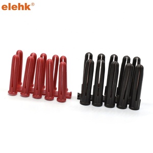 Elehk <span class=keywords><strong>Taquete</strong></span> de plastico rojo 1/4 Tapones Plástico Rojo Pack 100 - Product Image 2