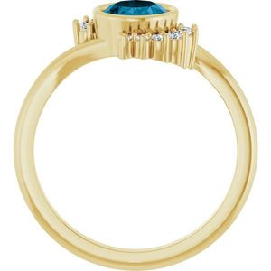 Anillo Stuller 14KY con Zirconia 72455:120P, Base de Platino Chapada en Oro y Rodio, para Compromiso o Boda - Product Image 2