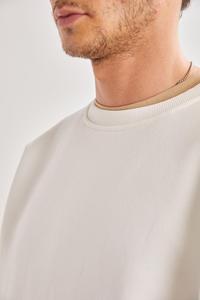 2024 da uomo oversize <span class=keywords><strong>felpa</strong></span> in pile bianco 100% cotone Streetwear di alta qualità prodotto OEM ricamato all'ingrosso - Product Image 4