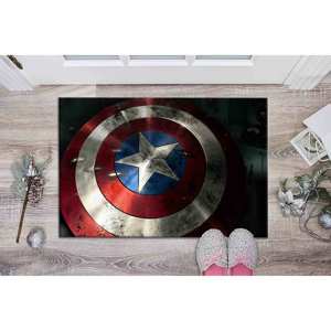 Alfombra Estampada de Capitán América de Marvel, Alfombra de Terciopelo Moderna y Antideslizante para Habitación Infantil, Regalo - Product Image 5