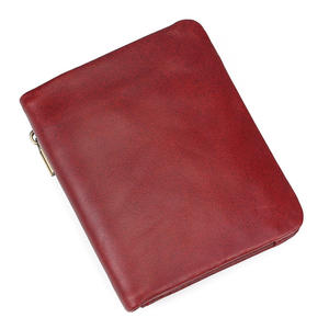 Luxury Men Vintage Red Genuine Leather Wallet Men's Protection Large Size <b>Coin</b> <b>Purse</b> Wallets for Men Leather Genuine <b>Purses</b> - Product Image 2