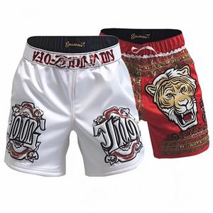 Acheter dernière vente en gros Short de boxe design personnalisé Impression de haute qualité Uniforme de boxe pro unisexe OEM Logo personnalisé Uniforme - Product Image 1