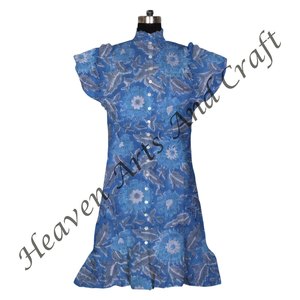 Increíble mejor calidad hecho a mano Casual tela verano manga corta romántico Casual verano elegante vestido - Product Image 1