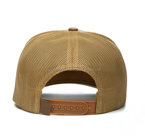 Casquette Trucker Personnalisée en Gros, 6 Panneaux, Dos en Maille, Patch Tissé, Logo Privé pour Streetwear Tendance et Performant - Product Image 3