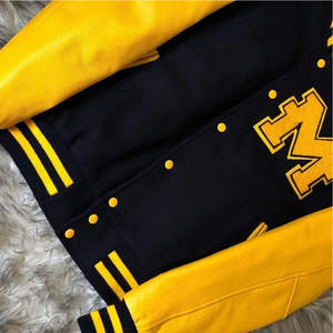 Vestes de baseball universitaires en laine 100% de qualité supérieure pour l'hiver, avec lettres personnalisées, couleurs personnalisées, logos, écologiques, vente en gros - Product Image 3