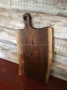 Planche à découper en bois d'acacia artisanale, écologique, lavable au lave-vaisselle, accessoire de cuisine haut de gamme - Product Image 2