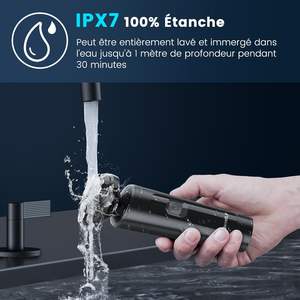 Afeitadora Eléctrica Recargable USB para Hombre, Mini Afeitadora Eléctrica Húmeda y Seca con Pantalla LED y Bloqueo de Viaje, Resistente al Agua IPX7 - Product Image 3
