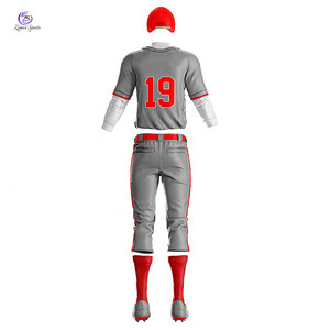 Logotipo personalizado, uniforme de béisbol ligero, uniforme de béisbol de gran tamaño a precio barato para unisex - Product Image 3