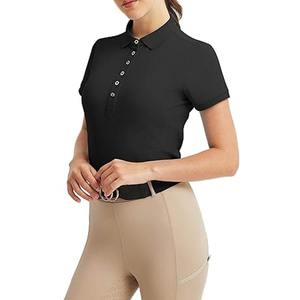 Camisa de Montar a Caballo Personalizada de Punto Corto, Estilo Vintage, de Alta Calidad para Mujer - Product Image 1