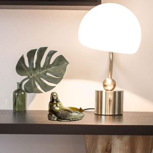 Vassoio decorativo Vintage sirena e posacenere elegante pezzo di stoccaggio con statuetta di sirena - Product Image 5
